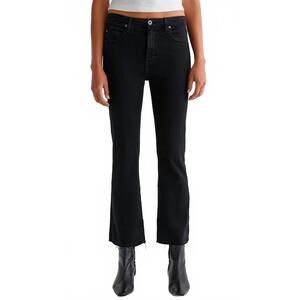 NEW AG JEANS farrah boot crop jeans in sulfur black